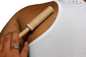 Relaxing Therapeutic Massage Tool Hand Held Wood Crafted to Ease Muscles & Relax