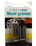 Lot of  (23) Kits Victor Chrome Valve Sleeves And Extensions V-719 V-721 V-713