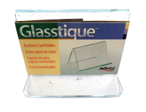 Deflect-O 41590 Glasstique Business Card Holder