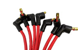 V6 cyl Red Custom Tailored Spark Plug Wire Set 7.5mm 37" 34" 30" 23" 19" 17" 5"