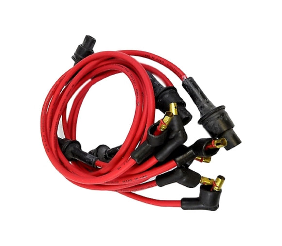 V6 cyl Red Custom Tailored Spark Plug Wire Set 7.5mm  38