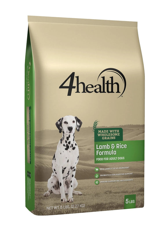 4health Wholesome Grains Lamb and Rice Formula Adult Dry Dog Food - 5 lb Bag