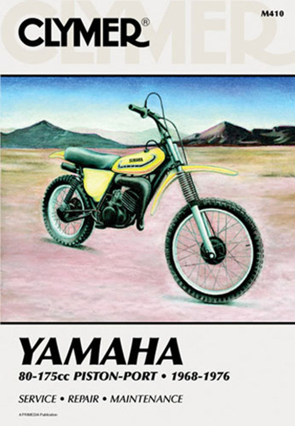 Clymer M410 Manual for Yamaha 80-175CC Piston Port