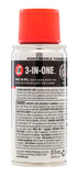 3-In-One 120074 Lock Dry Lubricant Aerosol Can Long Lasting Cleaning 2.5 oz Lube