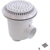 Waterway 640-2680 V 8" Round 2.5" Socket Vinyl Main Drain - White