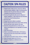 Pentair Rainbow R234200 24" x 36" North Carolina Spa Rules Sign