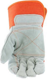 West Chester 75525-XL3P Cowhide Leather Palm Work Gloves 3 Pair Orange Large