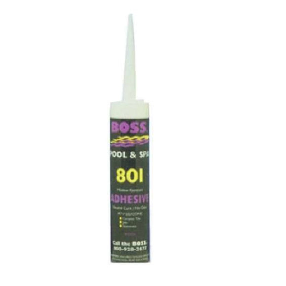 Boss 80101B White Swimming Pool Silicone Adhesive 10.3 OZ Pool Filters