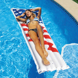 Swimline 90176SL 72" X 27" Americana Graphic Print Floating Mattress