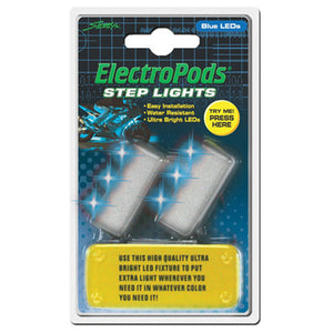 Street FX 1043045 Step Blue Lights - 2 Pack