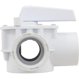 Champlain Plastics AFT100T Diverter Valve, Olympic, 1-1/2"fpt, 3-Way, White