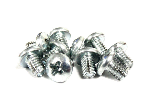 Lot of 10 Philip Round Head Screws Flat Tip for Sheet Metal Screw 1/4