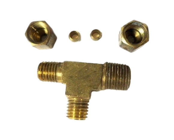 Big A Service Line 3-171220 Brass Pipe, Tee Fitting Kit 1/8