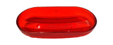 Red Clearance Marker Lens Cover SAE P2 76 Oval Oblong Truck Trailer LS 354