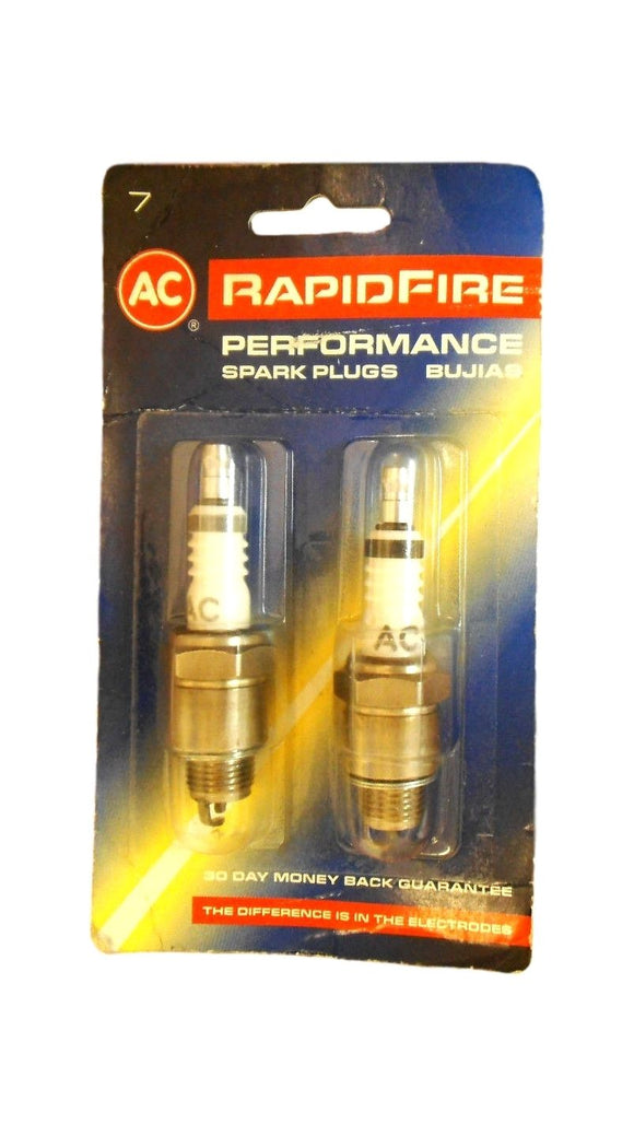 AC 7 RapidFire Performance Spark Plugs Set of Two (2) 7-25171351 7B2 25171351