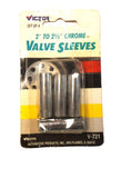 Victor V-721 Valve Sleeve 2" To 2-1/2" Chrome V721 Set of 4