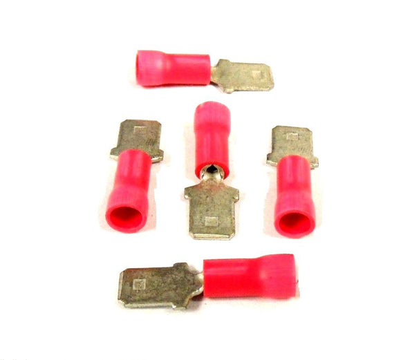 Dorman (Pack of 5) 638-260 22-18 Gauge Red Male Slide Disconnect Terminal .250