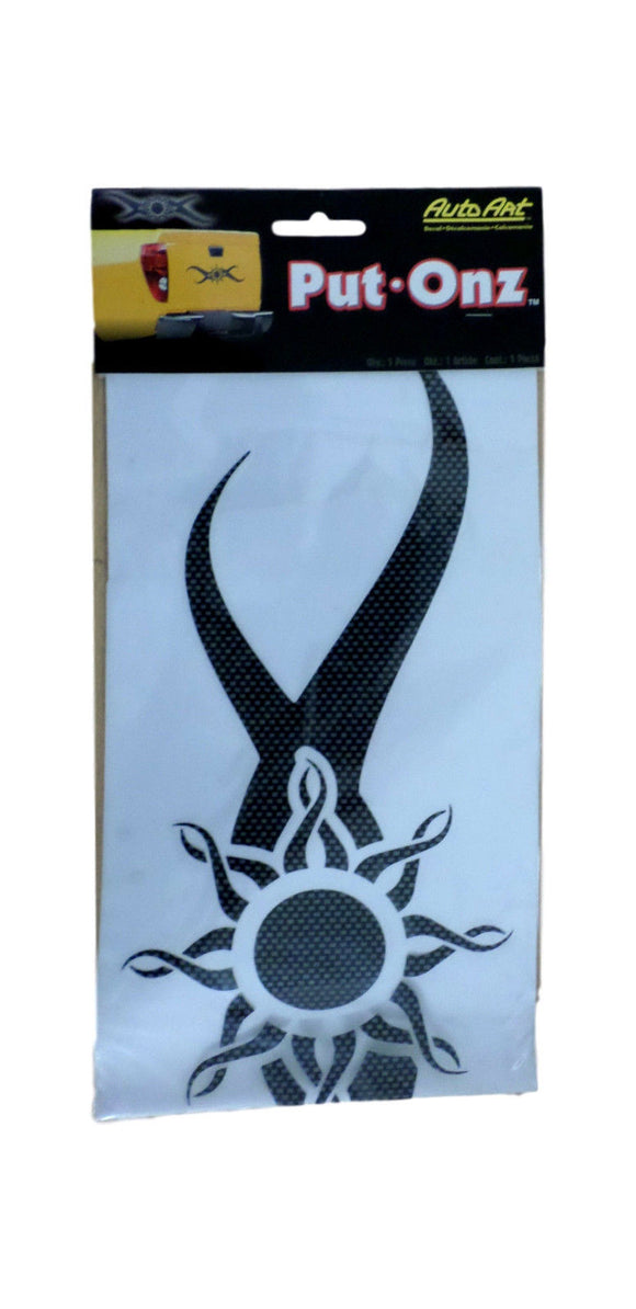 Graphic Sun Decal Tribal 5x17 Windshields Auto Car Trucks SUV Moto Trunk Hood