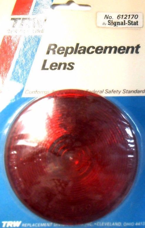 TRW Clearance Marker Lamp Cover 612170 Red Truck Replacement Lens