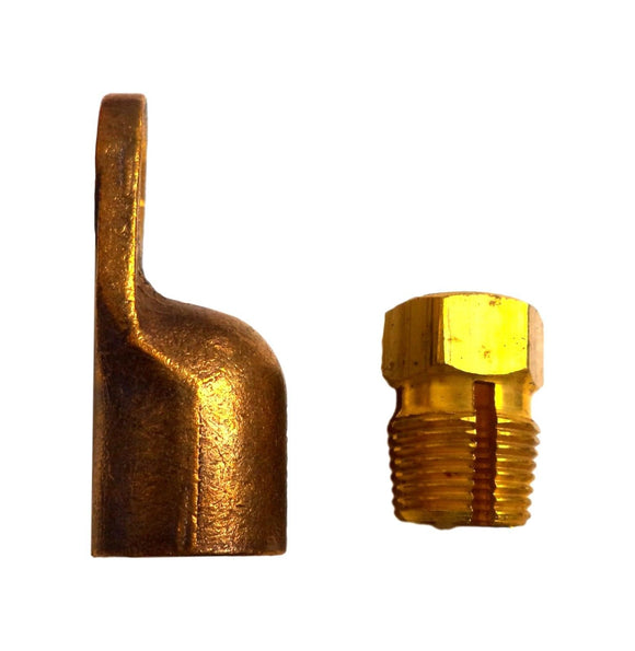 Niehoff 48-31 4831 L-Shape 2 Gauge Cast Copper Lug With Compression Nut