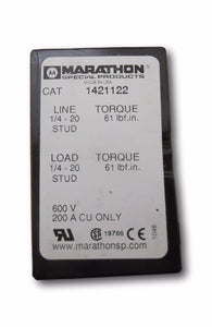 Marathon 1421122 Terminal Block Barrier - 600V 200 A CU Only