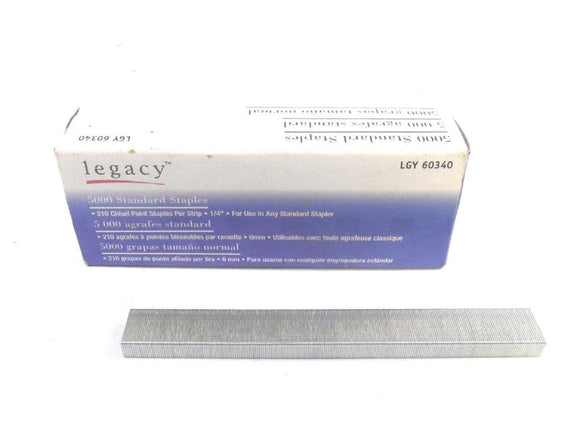 Legacy 5000 Standard Staples LGY 60340 210 Chisel Point Staples per Strip STD