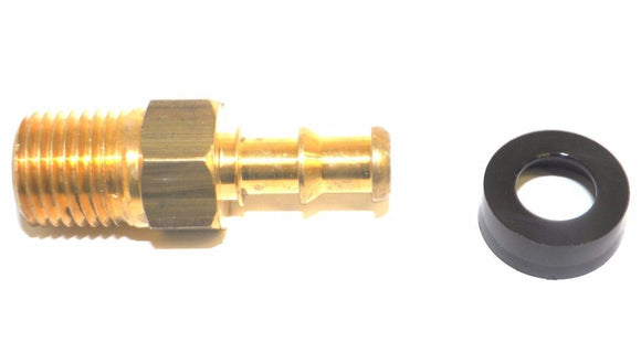 Big A Service Line 3-74444 Brass Hose Fitting Connector, 1/4