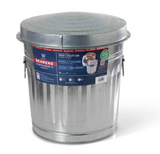 Behrens 6210 Galvanized Steel Utility/Trash Can, 10 gal. Capacity