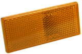 Hopkins Towing Solutions Rectangular Stick-On Trailer Reflector Amber 2-Pack