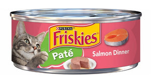 Friskies Salmon Dinner Pate in 5.5 Ounce Wet Cat Food, 1 Single Can