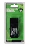 Hardware Essentials 851434 Black Safety Hasp with Swivel Staple (3-1/2")