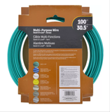 Hillman 122100 Dand-O-Line Fiber Core Green Clothesline Wire(100'),100lb Wt. Cap