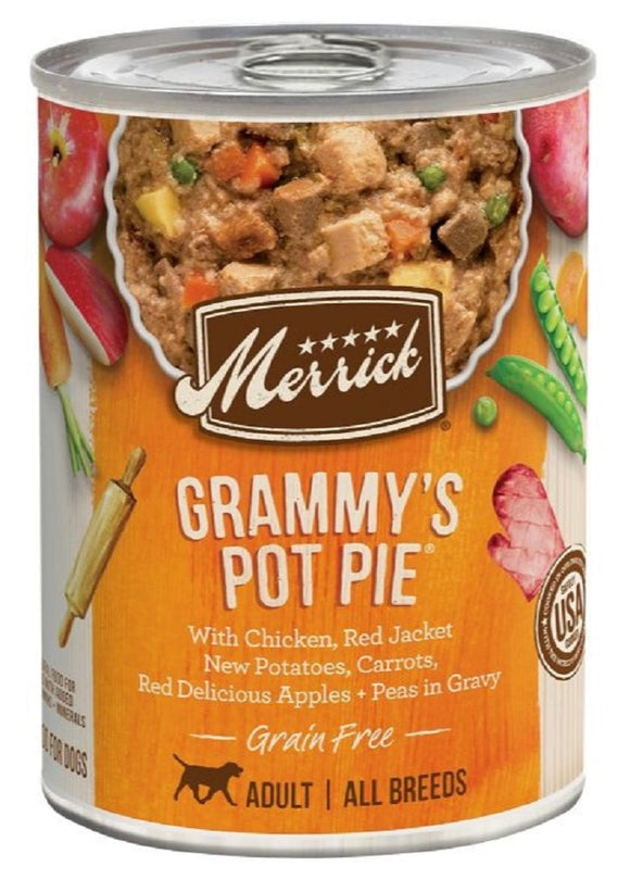 Merrick Grain Free Grammy's Pot Pie Chicken & Vegetables Wet Dog Food, 1 Can