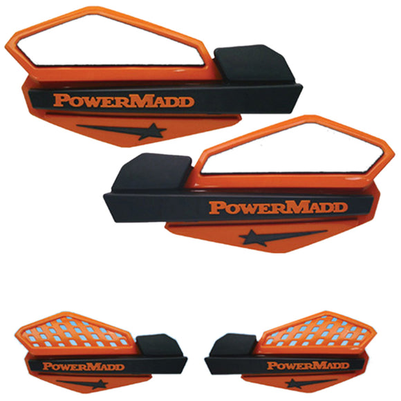 Powermadd 34205 Star Handguard System - Orange/Black