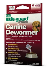 Merck Safe-Guard 40554 Canine Dewormer for Puppies and Dogs, 4 gm