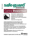 Merck Safe-Guard 40554 Canine Dewormer for Puppies and Dogs, 4 gm