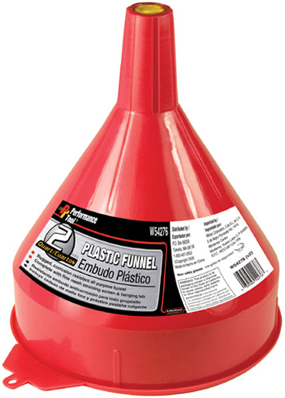 Performance Tool W54276 Plastic Funnel - 2 Qt