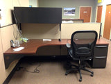 (7) Work Stations - Haworth Multiple Configuration Office Cubicles w/ Cabinets