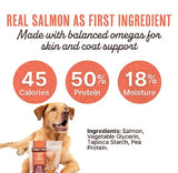 Waggin Train 22012931 Salmon Jerky Dog Treats for Skin & Coat Support - 340 gms.