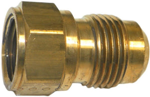 Big A Service Line 3-14686 Brass Flare Female Connector 1/2" x 3/8"