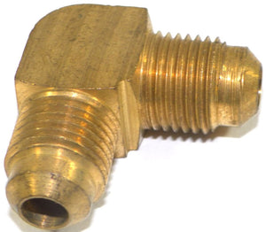 Big A Service Line 3-155500 Brass Pipe, 90 deg Street Flare Elbow 5/16" x 5/16"